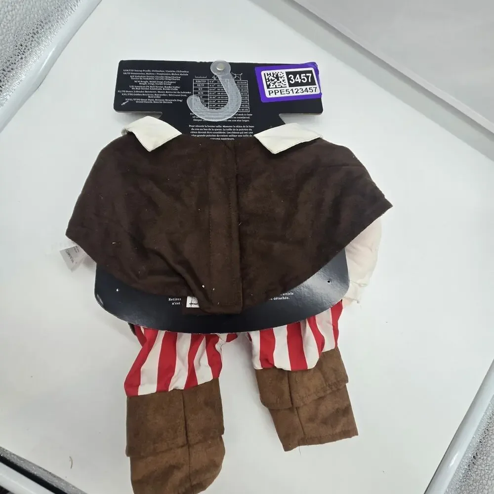 Pirate Captain Pet Costume Outfit MEDIUM Dog Beagle Corgi NEW